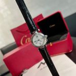 Pasha Cartier Watch  35MM Imported Quartz Movement Stainless Steel Lady White Watch